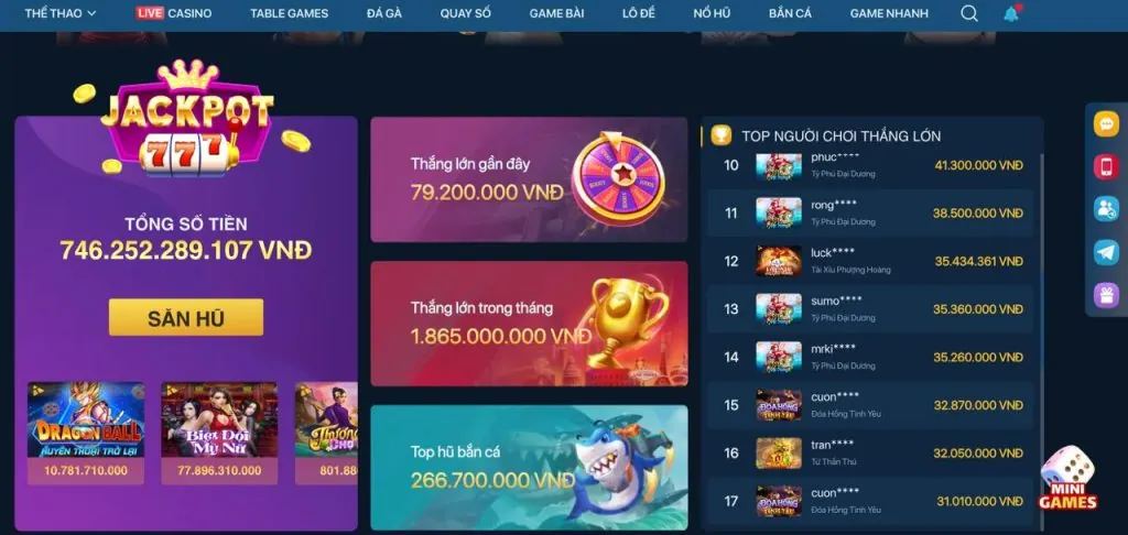 Các loại trò chơi đa dạng tại Win55 Stu